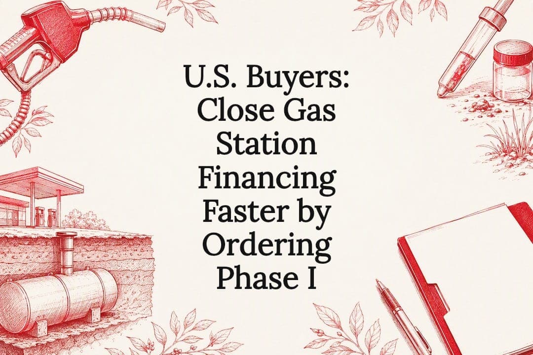 U.S. Buyers: Close Gas Station Financing Faster by Ordering Phase I